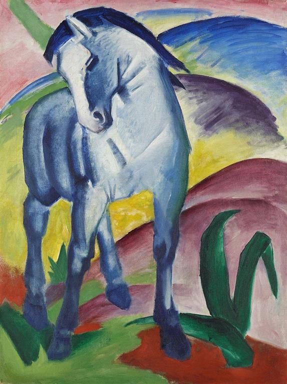 Bild "Blaues Pferd" von Franz Marc (1911)